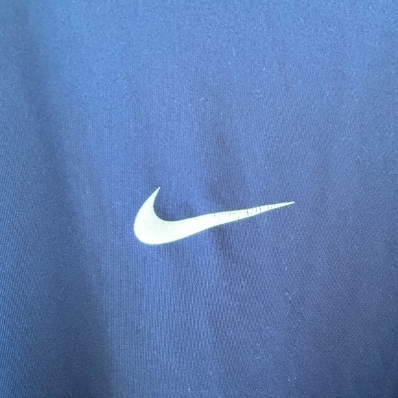 Nike Pro Dri-Fit Mens Short Sleeve Navy Blue Fitted XXL Athletic Shirt - Picture 5 of 6